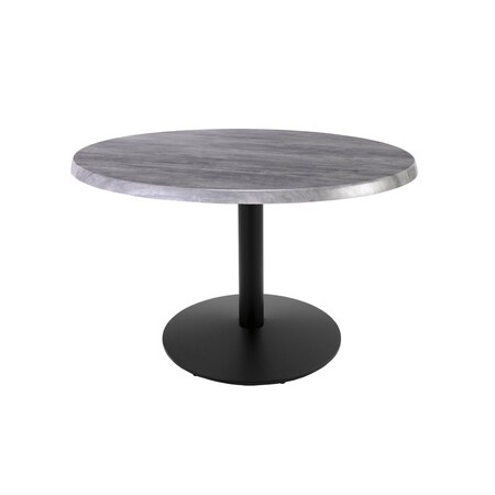 Holland Bar Stool Co 30" Tall In/Outdoor All-Season Table, 36" dia. Greystone Top OD214-2230BWOD36RGryStn